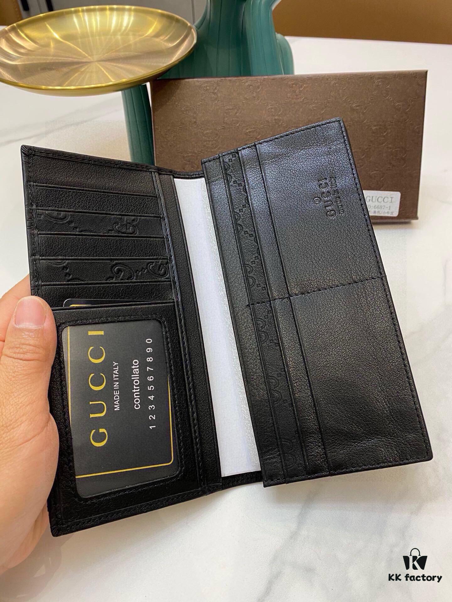 692f15af4ecd253cf1079526 6687G Brand Counter Hot-Selling Men's Wallet, Suit Clip, Top-Grade Cowhide Inside and Out, Original Quality, Perfect Interior, Superb