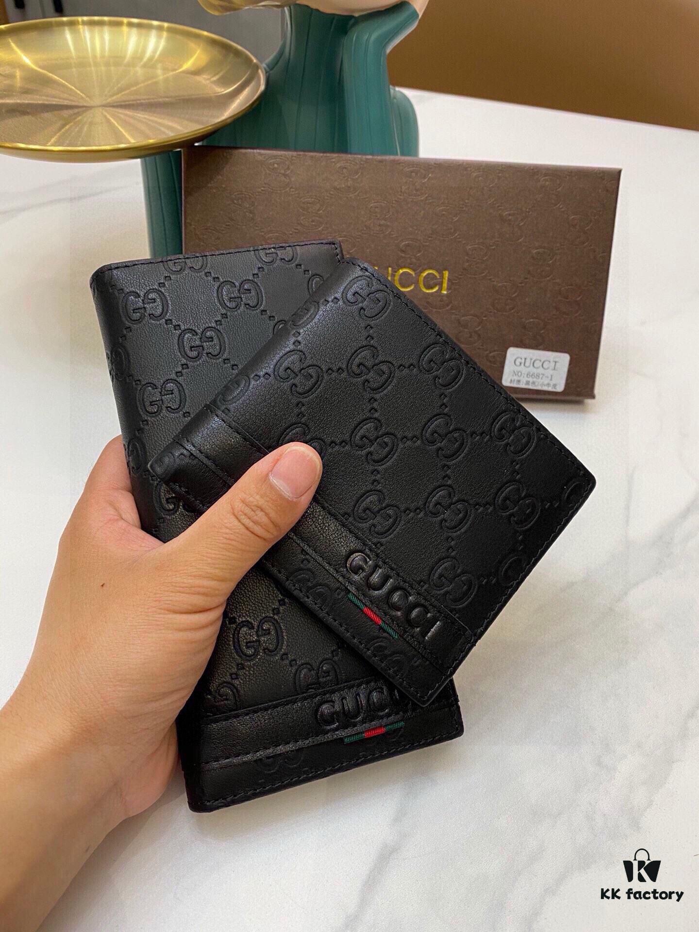 692f16455464a31cf521a537 6687G Brand Men's Wallet for Suit Jacket, Top-Quality Cowhide, Original Quality, Perfect Interior, Popular Bestseller