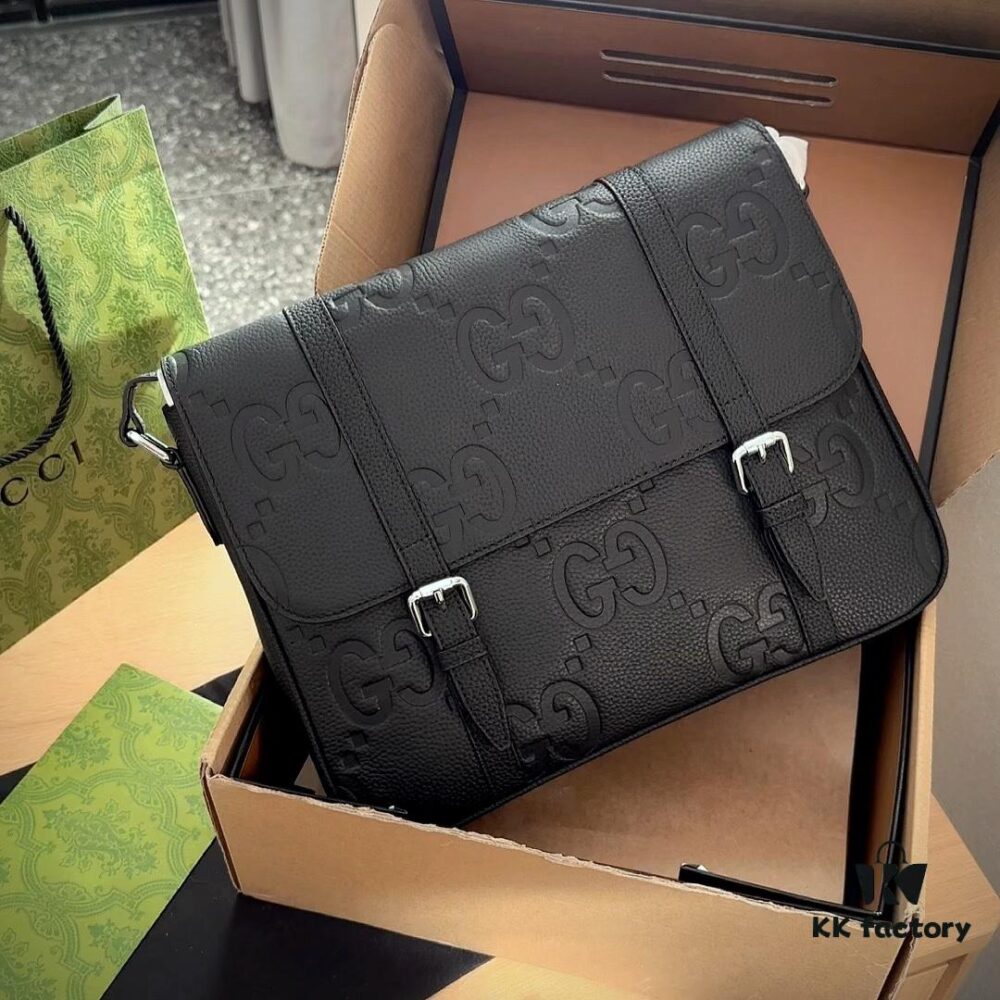 692f165a5464a31cf521a563 G Brand 2024 New Men's Textured Lychee Pattern Leather Messenger Bag