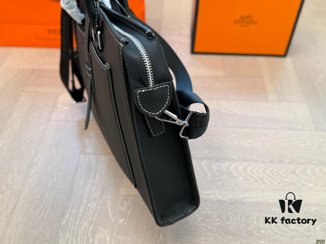 692f165a5464a31cf521a565 Hermès Hermès Briefcase, Crossbody or Handheld, Spacious for Documents and Laptop, Durable Material, Ideal Choice for Business Men, Size 38 x 28
