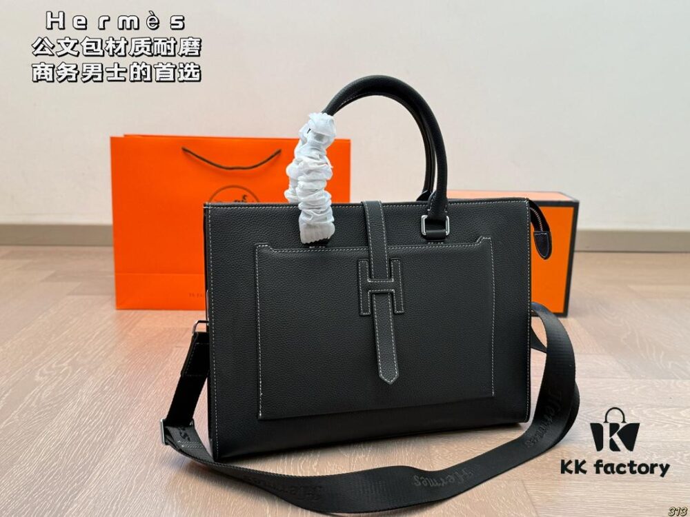 692f165a5464a31cf521a566 Hermès Hermès Briefcase, Crossbody or Handheld, Spacious for Documents and Laptop, Durable Material, Ideal Choice for Business Men, Size 38 x 28