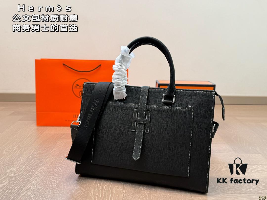 692f165c5464a31cf521a56b Hermès Hermès Briefcase, Crossbody or Handheld, Spacious for Documents and Laptop, Durable Material, Ideal Choice for Business Men, Size 38 x 28
