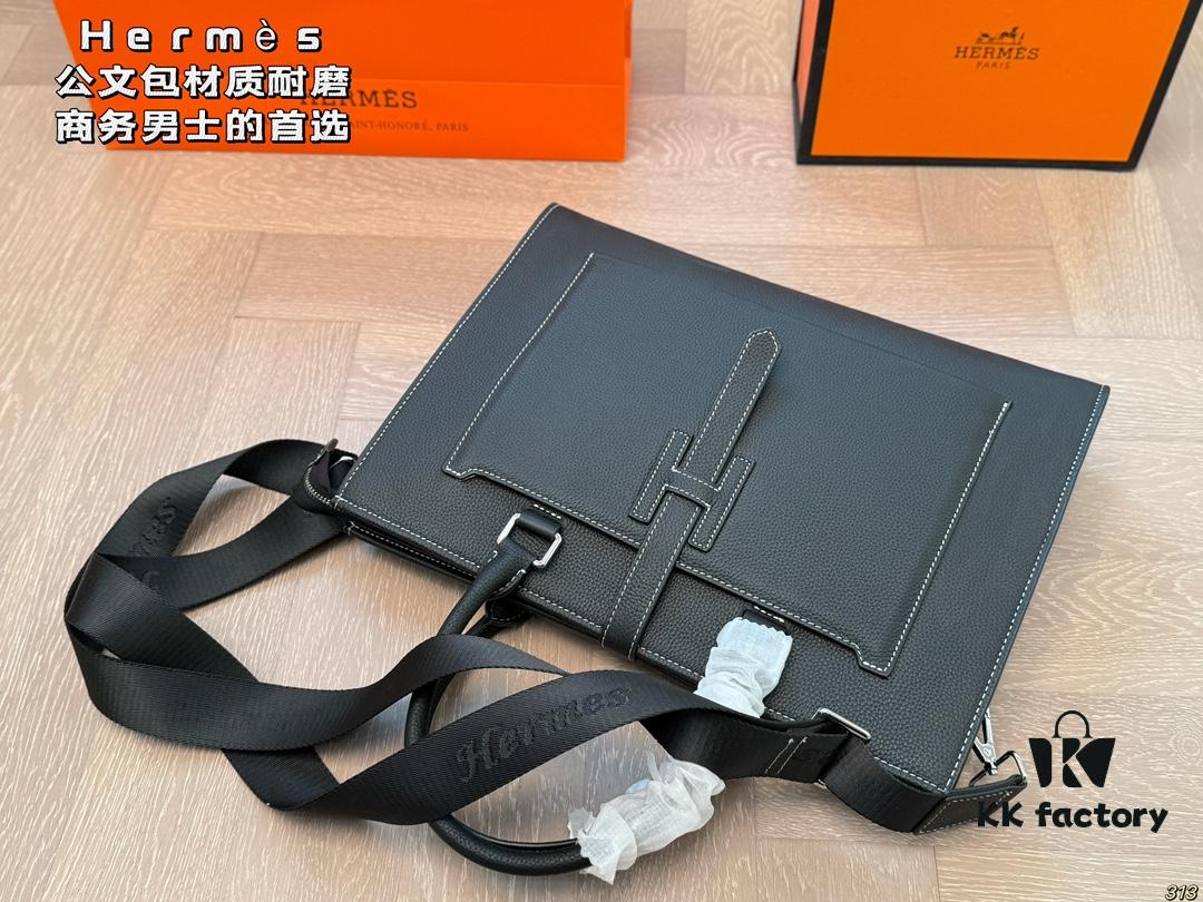 692f165d5464a31cf521a56d Hermès Hermès Briefcase, Crossbody or Handheld, Spacious for Documents and Laptop, Durable Material, Ideal Choice for Business Men, Size 38 x 28
