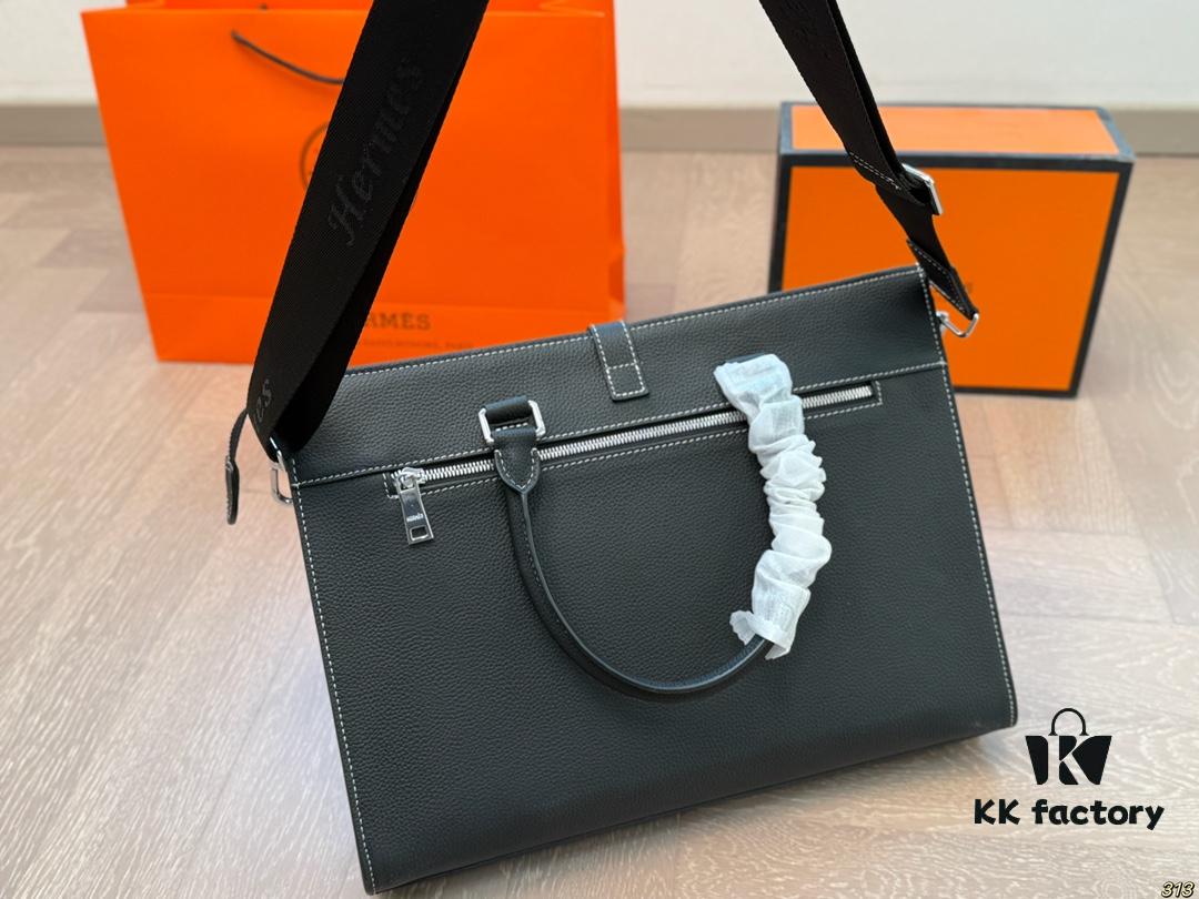 692f165d5464a31cf521a56f Hermès Hermès Briefcase, Crossbody or Handheld, Spacious for Documents and Laptop, Durable Material, Ideal Choice for Business Men, Size 38 x 28