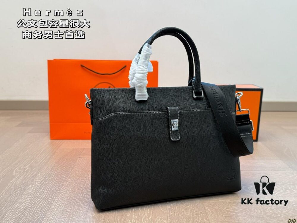692f16625464a31cf521a579 Hermès Men's Briefcase - Versatile Crossbody or Handheld Design with Spacious Interior