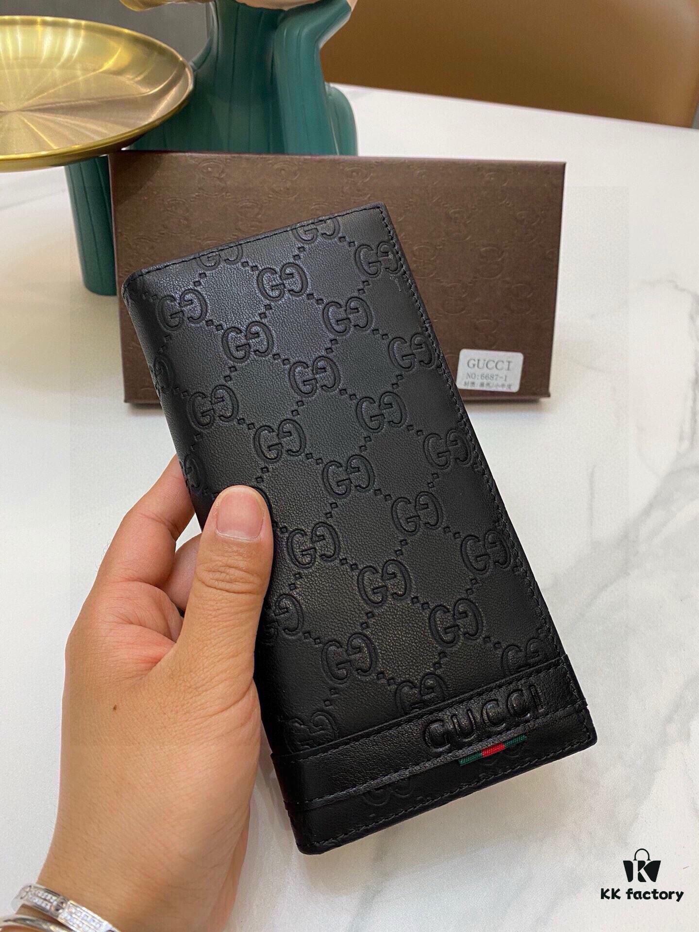 692f16665464a31cf521a582 6687G Brand Men's Wallet for Suit Jacket, Top-Quality Cowhide, Original Quality, Perfect Interior, Popular Bestseller