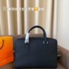 692f16715464a31cf521a592 Hermes Men's Leather Briefcase, Can Be Worn Crossbody or Carried by Hand, Spacious for Documents and Laptops, Classic Black, Ideal for Business Men, Size 39 x 28