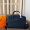 692f16715464a31cf521a593 Hermes Men's Leather Briefcase, Can Be Worn Crossbody or Carried by Hand, Spacious for Documents and Laptops, Classic Black, Ideal for Business Men, Size 39 x 28