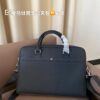 692f16745464a31cf521a596 Hermes Men's Leather Briefcase, Can Be Worn Crossbody or Carried by Hand, Spacious for Documents and Laptops, Classic Black, Ideal for Business Men, Size 39 x 28