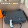 692f16755464a31cf521a598 Hermes Men's Leather Briefcase, Can Be Worn Crossbody or Carried by Hand, Spacious for Documents and Laptops, Classic Black, Ideal for Business Men, Size 39 x 28