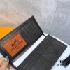 692f16805464a31cf521a5ad Hermès Style Men's Genuine Cowhide Bifold Wallet - Short and Long Version, Black