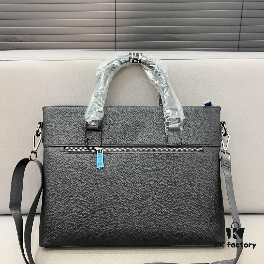 692f16825464a31cf521a5b0 Hermès Men's Embossed Calfskin Briefcase - Casual Laptop Handbag with Exquisite Inlay Craftsmanship, Classic and Versatile Design