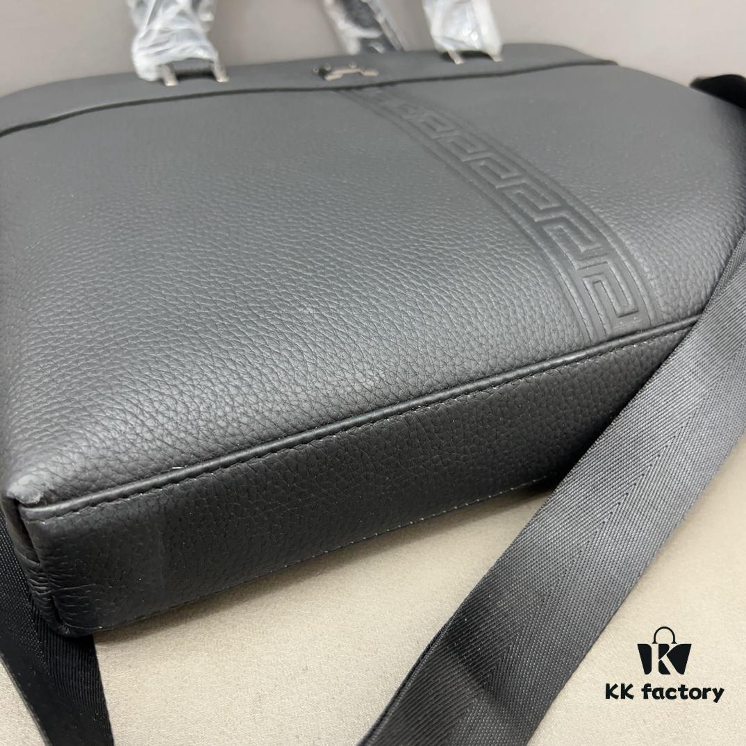 692f16835464a31cf521a5b4 Hermès Men's Embossed Calfskin Briefcase - Casual Laptop Handbag with Exquisite Inlay Craftsmanship, Classic and Versatile Design