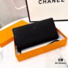 Hermès New Men's Small Leather Clutch Wallet - Black, 20x10