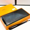 692f169a5464a31cf521a5dd Hermès Black Leather Handheld Clutch Bag 21x10 Model 90095