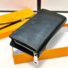 692f169b5464a31cf521a5df Hermès Black Leather Handheld Clutch Bag 21x10 Model 90095