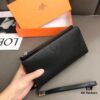 692f16a25464a31cf521a5ed Hermès Black Leather Men's Clutch Bag 21x10 Model 90095 with Card Slots and Phone Pocket