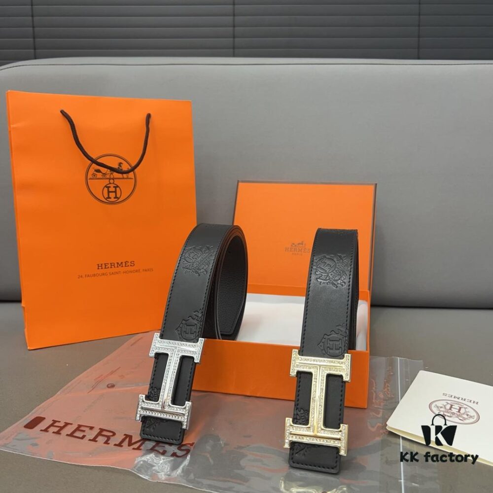 692f16c85464a31cf521a63e Hermès Men's Classic Leather Belt in Cowhide with High-Quality Alloy Buckle, Two Color Options Available