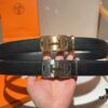 Hermès Men's Leather Belt in Cowhide, 3.5 cm Width