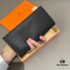 692f17015464a31cf521a695 Hermès Style Men's Genuine Leather Bifold Wallet - Short and Long Version, Black Color, Premium Imported Cowhide