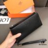 692f170f5464a31cf521a6aa Hermès Black Leather Handheld Clutch Bag 21x10 Model 90095
