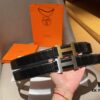 Hermes Men's Leather Belt, 3.5 cm Width