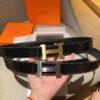 Hermes Men's Leather Belt, 3.5 cm Width