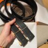 Hermes Men's Leather Belt, 3.5 cm Width