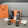 692f171f5464a31cf521a6cc Hermès Men's Classic Leather Belt in Cowhide - Two Colors Available with High-Quality Alloy Buckle