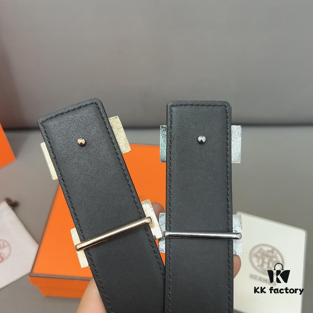 692f17235464a31cf521a6d5 Hermès Men's Classic Leather Belt in Cowhide - Two Colors Available with High-Quality Alloy Buckle