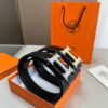 692f17245464a31cf521a6d6 Hermes Men's Leather Belt D-29 with Full Packaging and Tote Bag