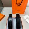 692f17255464a31cf521a6d8 Hermes Men's Leather Belt D-29 with Full Packaging and Tote Bag