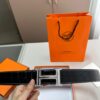 692f17275464a31cf521a6dd Hermes Men's Leather Belt D-29 with Full Packaging and Tote Bag
