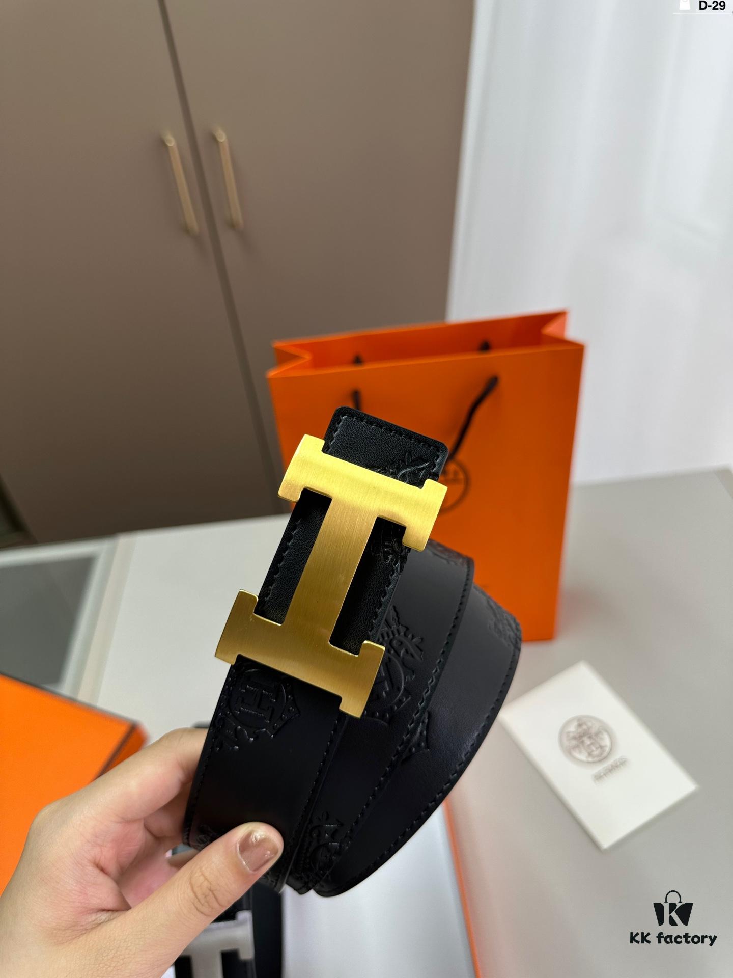 692f17395464a31cf521a706 Hermes Men's Leather Belt D-29 Full Packaging with Shopping Bag