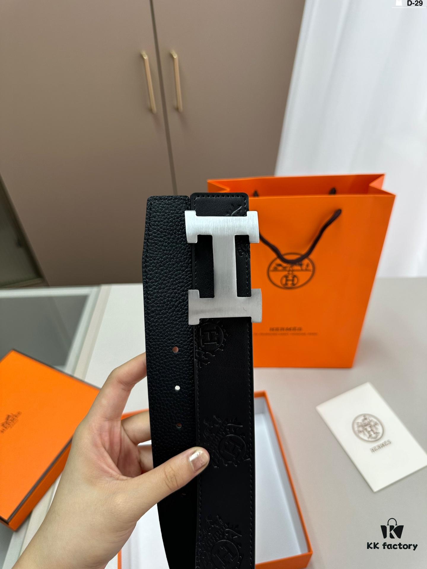 692f173a5464a31cf521a709 Hermes Men's Leather Belt D-29 Full Packaging with Shopping Bag