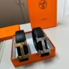 Hermes Men's Leather Belt D-29 with Full Packaging and Tote Bag