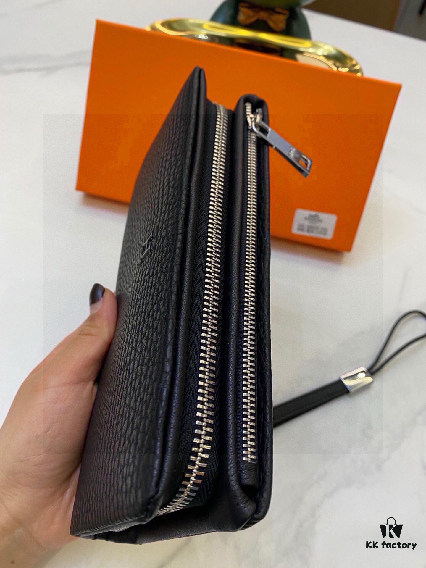 8822-05 Hermès Counter Hot-Selling Men's Wallet and Handbag