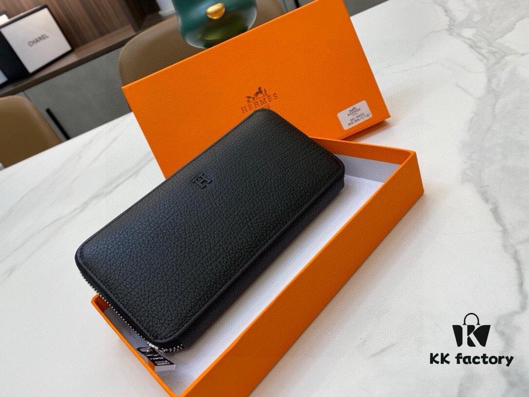 692f17655464a31cf521a775 Hermes 9925 Men's Wallet Handbag Top Cowhide Original Quality
