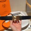 Hermès Men's Leather Belt in Cowhide, 3.5 cm Width