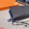 692faa6a99f2d84055c86282 Hermès New Arrival Men's Small Clutch Wallet in Black, 20x10, Top-Grade Calfskin