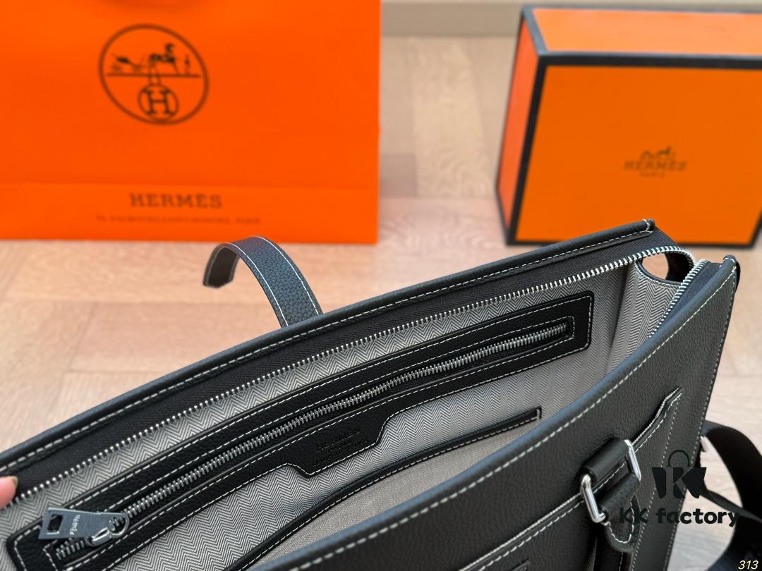 692faa6b99f2d84055c86286 Hermès Hermès Briefcase, Crossbody or Handheld, Spacious for Documents and Laptop, Durable Material, Ideal Choice for Business Men, Size 38 x 28