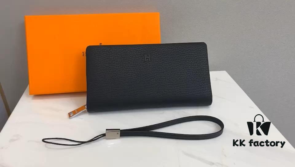 692faa7099f2d84055c86291 Hermes Counter Hot-Selling Men's Wallet and Handbag, Top-Grade Cowhide Inside and Out, Original Quality, Perfect Cabinet, Superb
