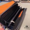 692faa7d99f2d84055c862b2 Hermès New Arrival Men's Small Clutch Wallet, Black, 20x10, Top-Grade Calfskin Leather