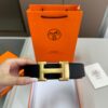 692faa8e99f2d84055c862cf Hermes Men's Leather Belt D-29 with Full Packaging and Tote Bag