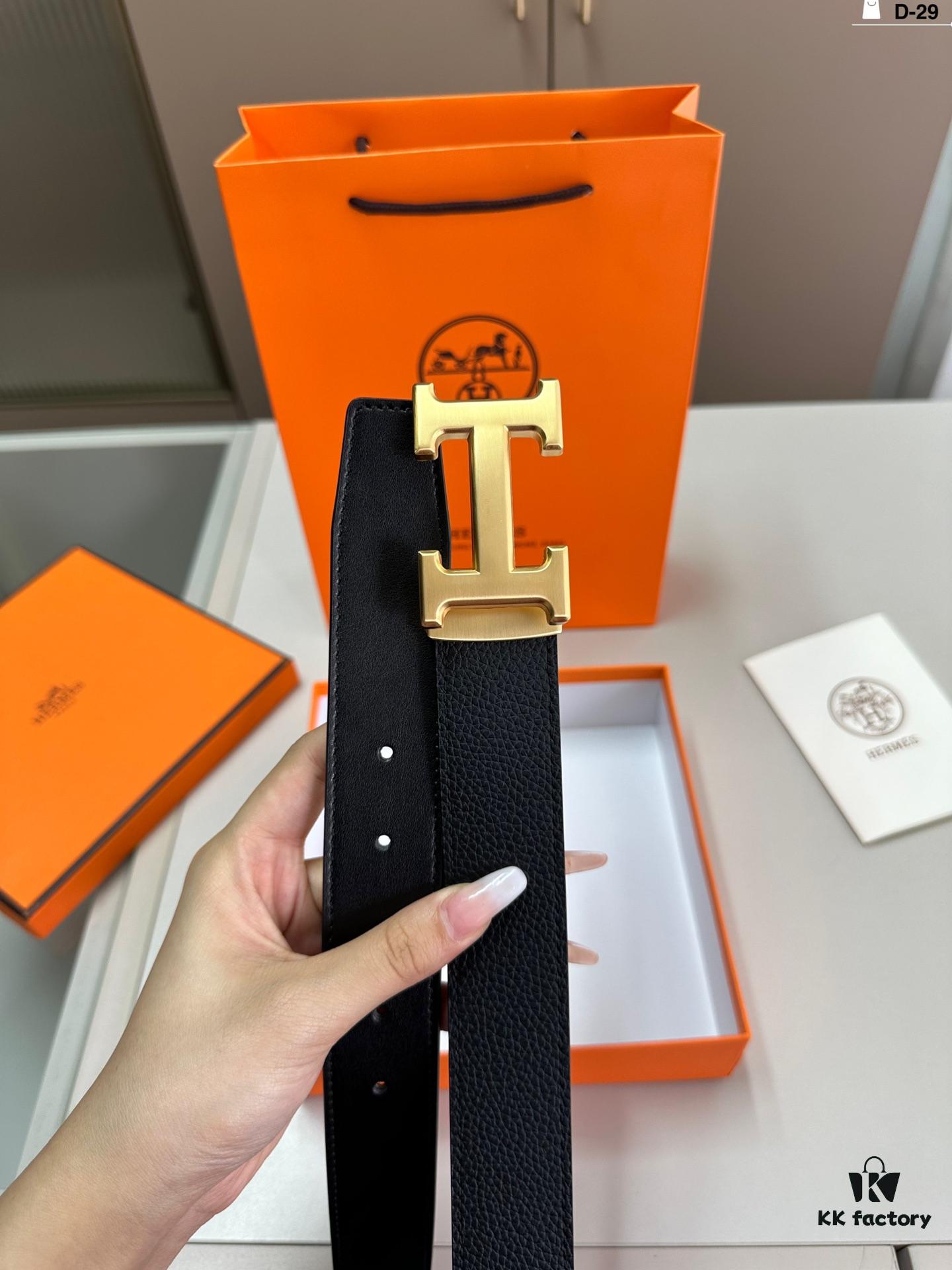 692faa8f99f2d84055c862d3 Hermes Men's Leather Belt D-29 with Full Packaging and Tote Bag