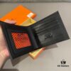 692faac599f2d84055c86335 Hermes-style Men's Genuine Cowhide Bifold Wallet in Black - Short 12x10 cm and Long 19x10 cm