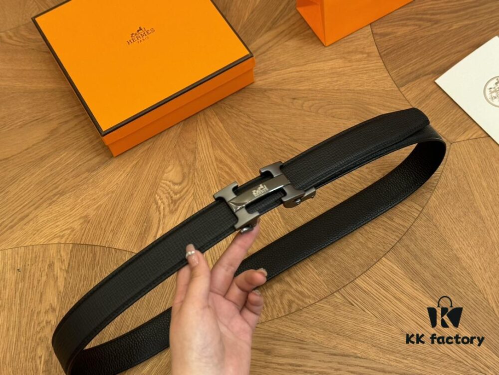 692faaca99f2d84055c86343 Hermes Belt Men's Leather Belt Genuine Cowhide Fashionable and Elegant Complete Packaging