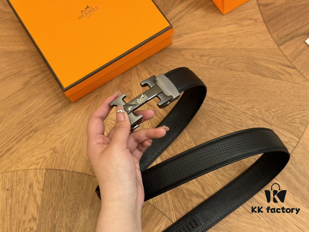 692faaca99f2d84055c86346 Hermes Belt Men's Leather Belt Genuine Cowhide Fashionable and Elegant Complete Packaging