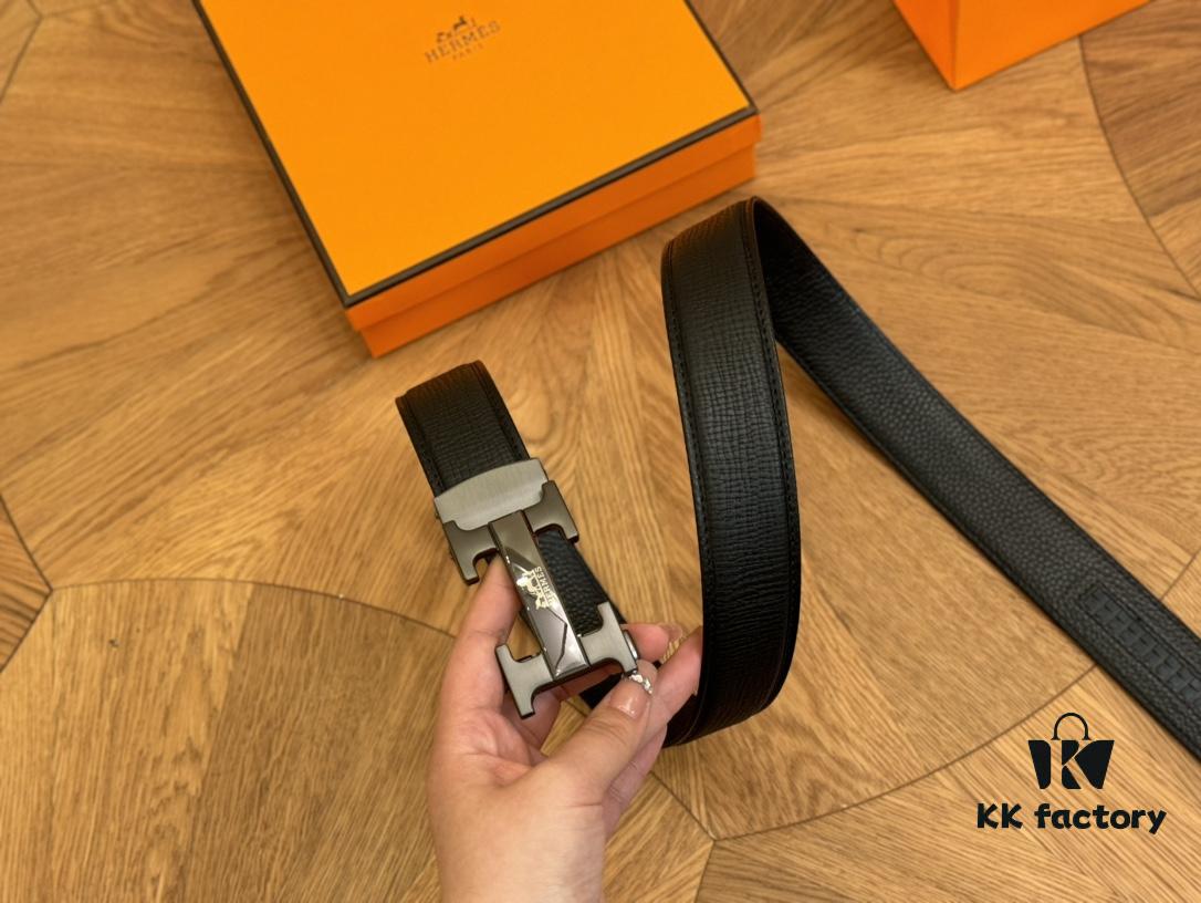 692faaca99f2d84055c86347 Hermes Belt Men's Leather Belt Genuine Cowhide Fashionable and Elegant Complete Packaging