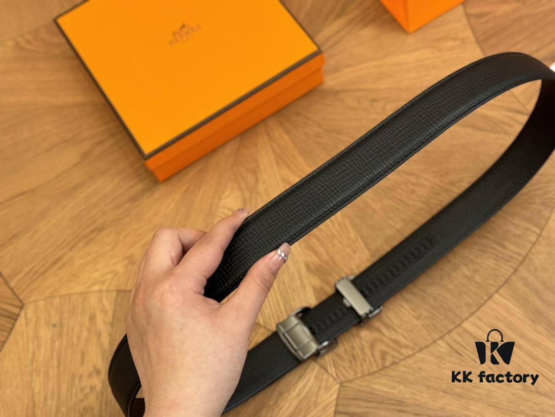 692faacb99f2d84055c8634a Hermes Belt Men's Leather Belt Genuine Cowhide Fashionable and Elegant Complete Packaging